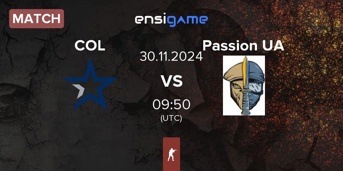 Match Complexity Gaming COL vs Passion UA | 30.11