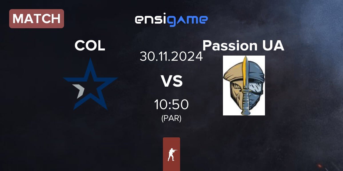 Match Complexity Gaming COL vs Passion UA | 30.11