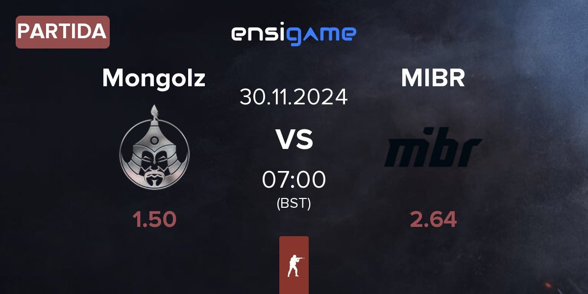 Partida The Mongolz Mongolz vs Made in Brazil MIBR | 30.11