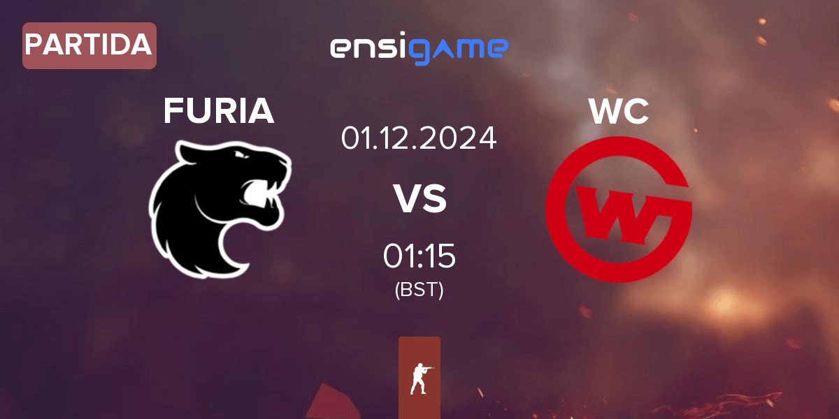 Partida FURIA Esports FURIA vs Wildcard Gaming WC | 01.12