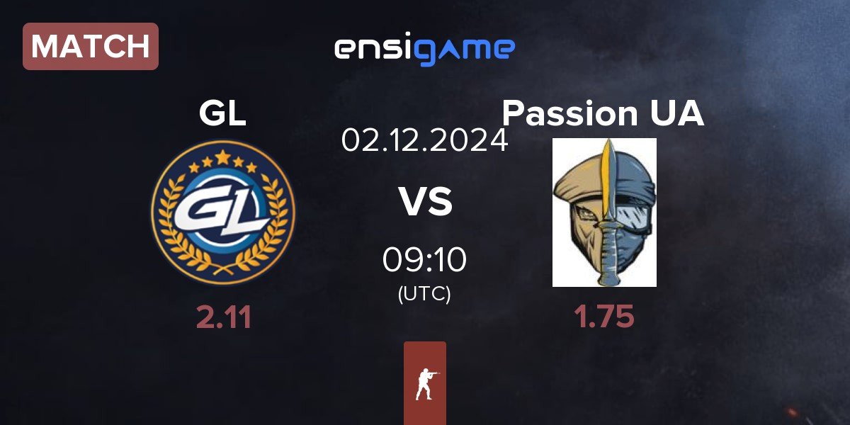 Match GamerLegion GL vs Passion UA | 02.12