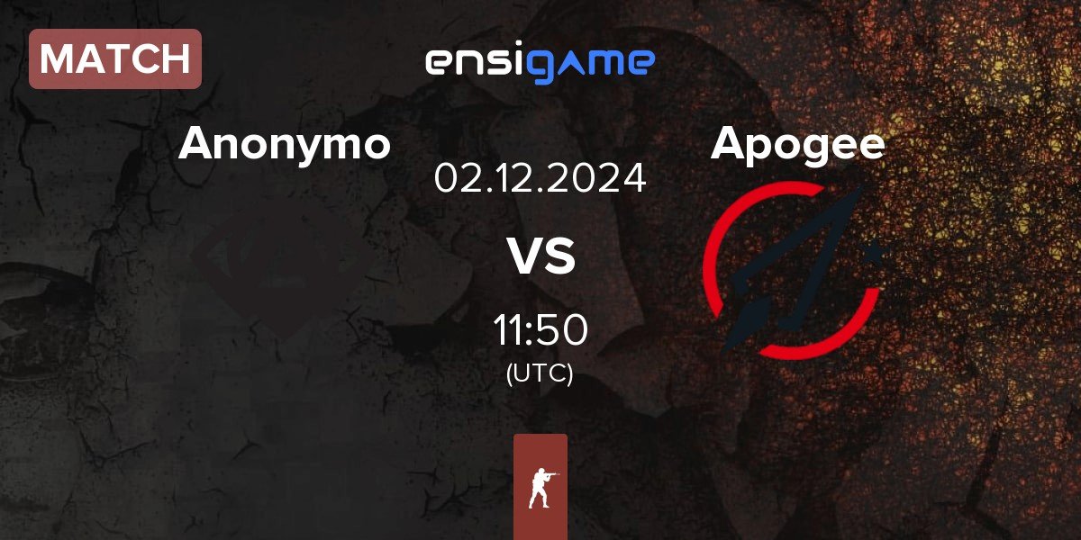 Match Anonymo Esports Anonymo vs Apogee | 02.12