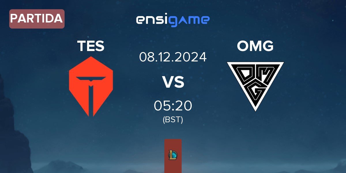 Partida TOP Esports TES vs Oh My God OMG | 08.12