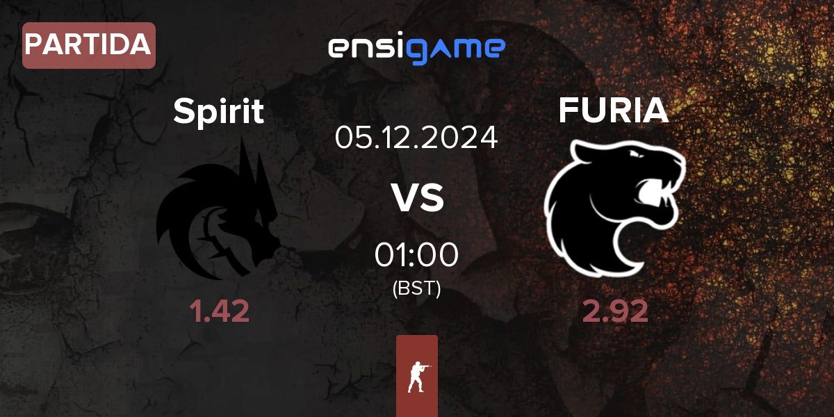 Partida Team Spirit Spirit vs FURIA Esports FURIA | 05.12