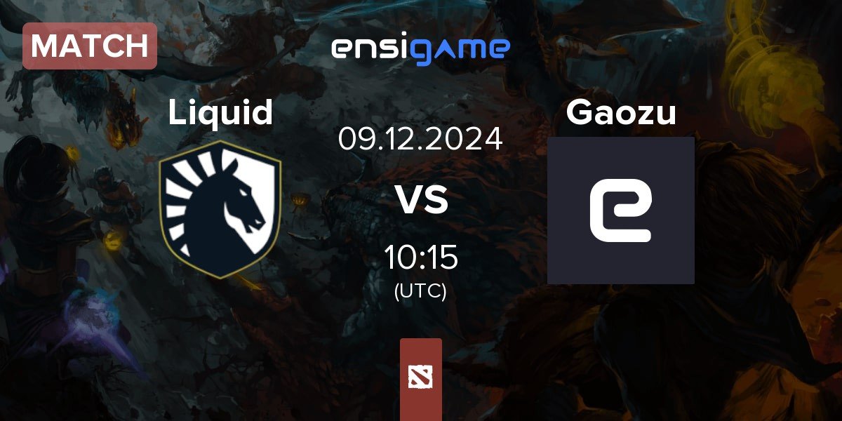 Match Team Liquid Liquid vs Gaozu | 09.12