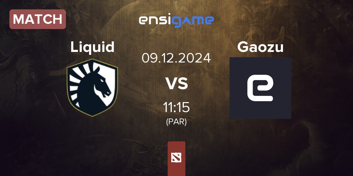 Match Team Liquid Liquid vs Gaozu | 09.12