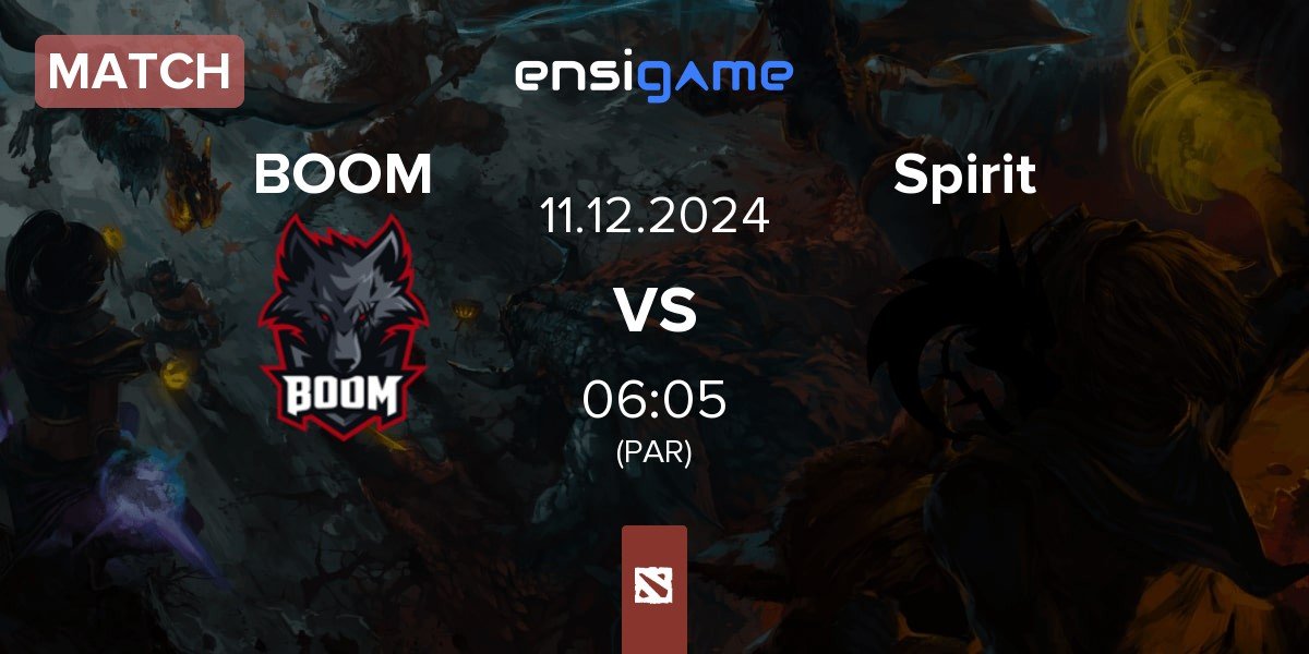 Match BOOM Esports BOOM vs Team Spirit Spirit | 11.12