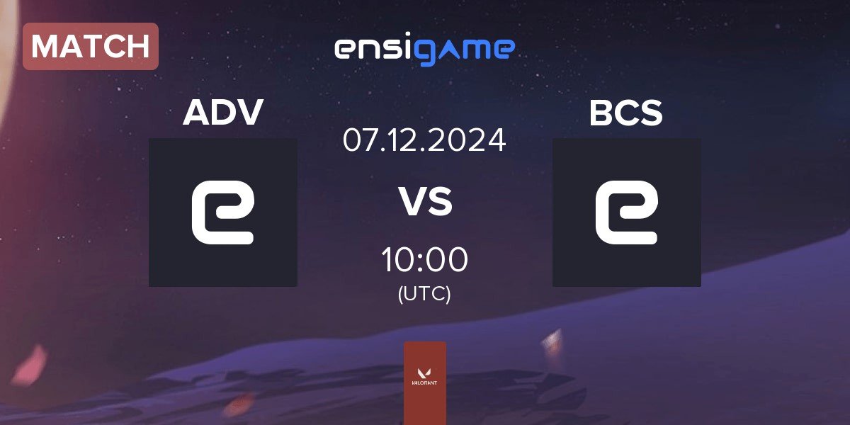 Match esports team αD ADV vs BC SWELL BCS | 07.12