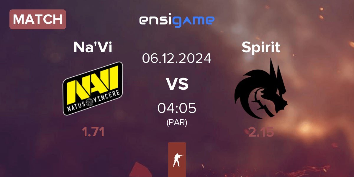 Match Natus Vincere Na'Vi vs Team Spirit Spirit | 06.12