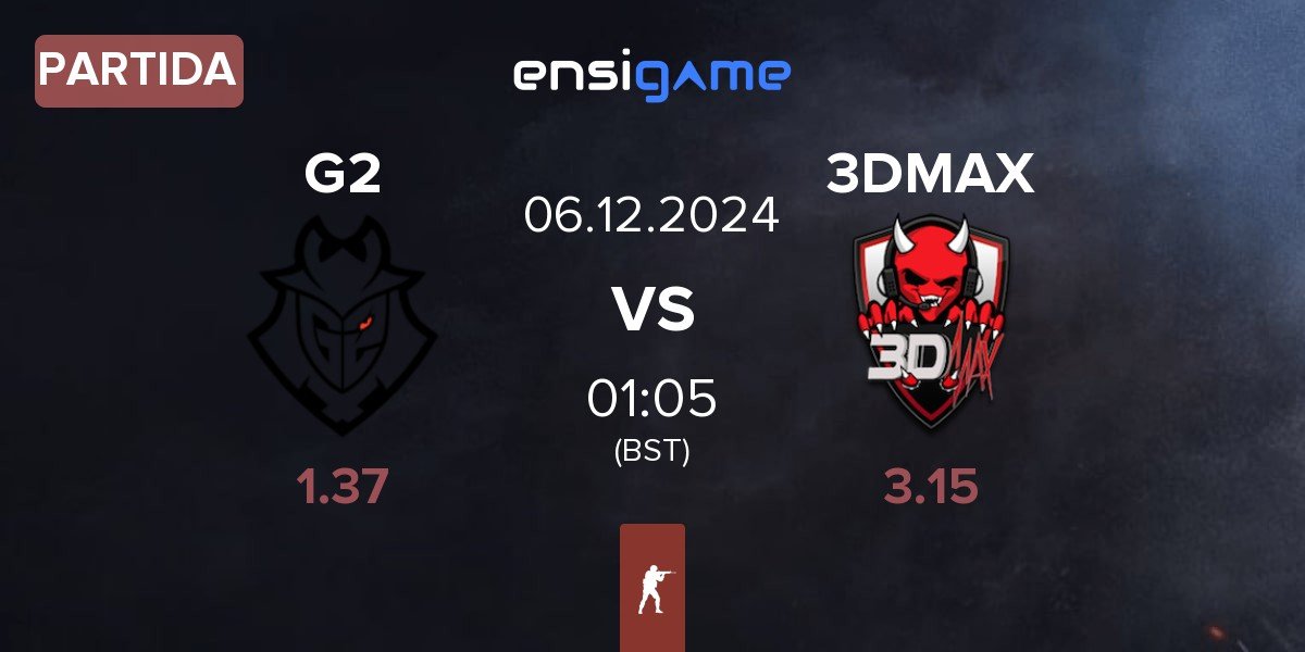 Partida G2 Esports G2 vs 3DMAX | 06.12