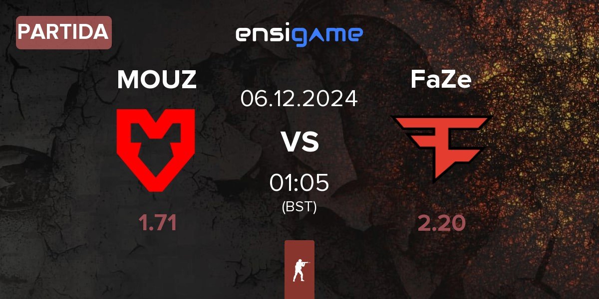 Partida MOUZ vs FaZe Clan FaZe | 06.12