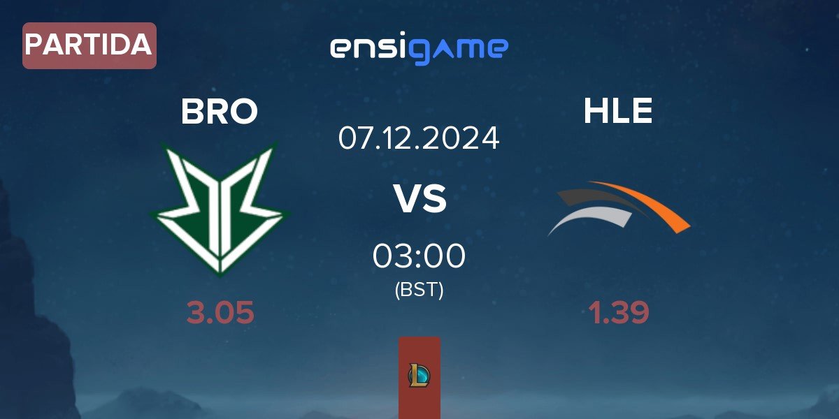 Partida OKSavingsBank BRION BRO vs Hanwha Life Esports HLE | 07.12