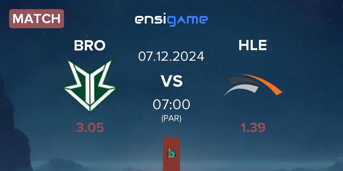 Match OKSavingsBank BRION BRO vs Hanwha Life Esports HLE | 07.12