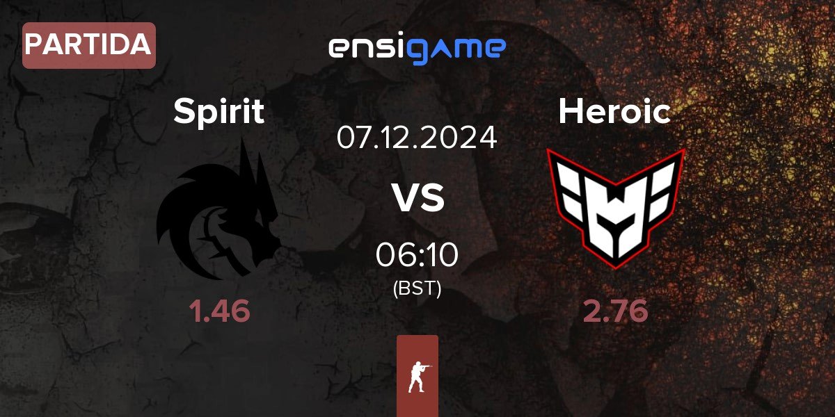 Partida Team Spirit Spirit vs Heroic | 07.12