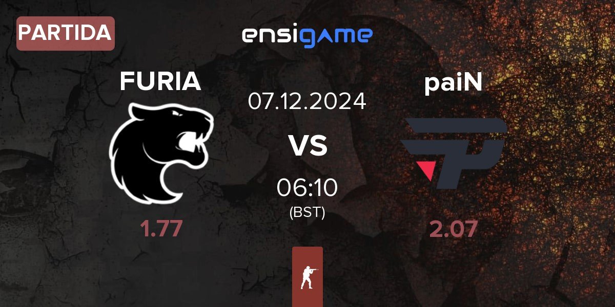 Partida FURIA Esports FURIA vs paiN Gaming paiN | 07.12