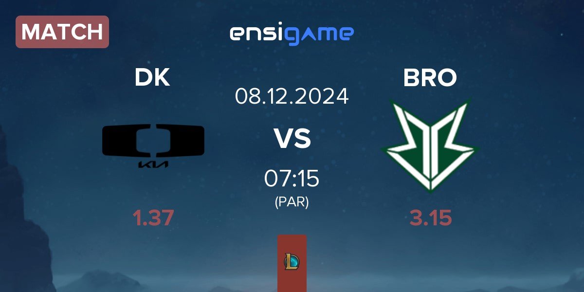 Match Dplus KIA DK vs OKSavingsBank BRION BRO | 08.12