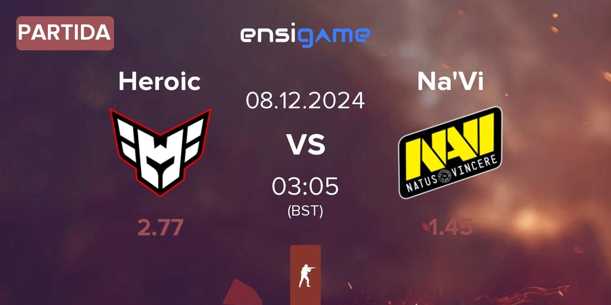 Partida Heroic vs Natus Vincere Na'Vi | 08.12