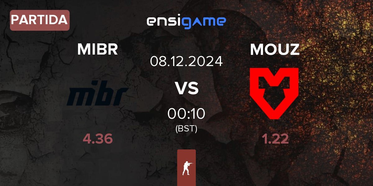 Partida Made in Brazil MIBR vs MOUZ | 08.12