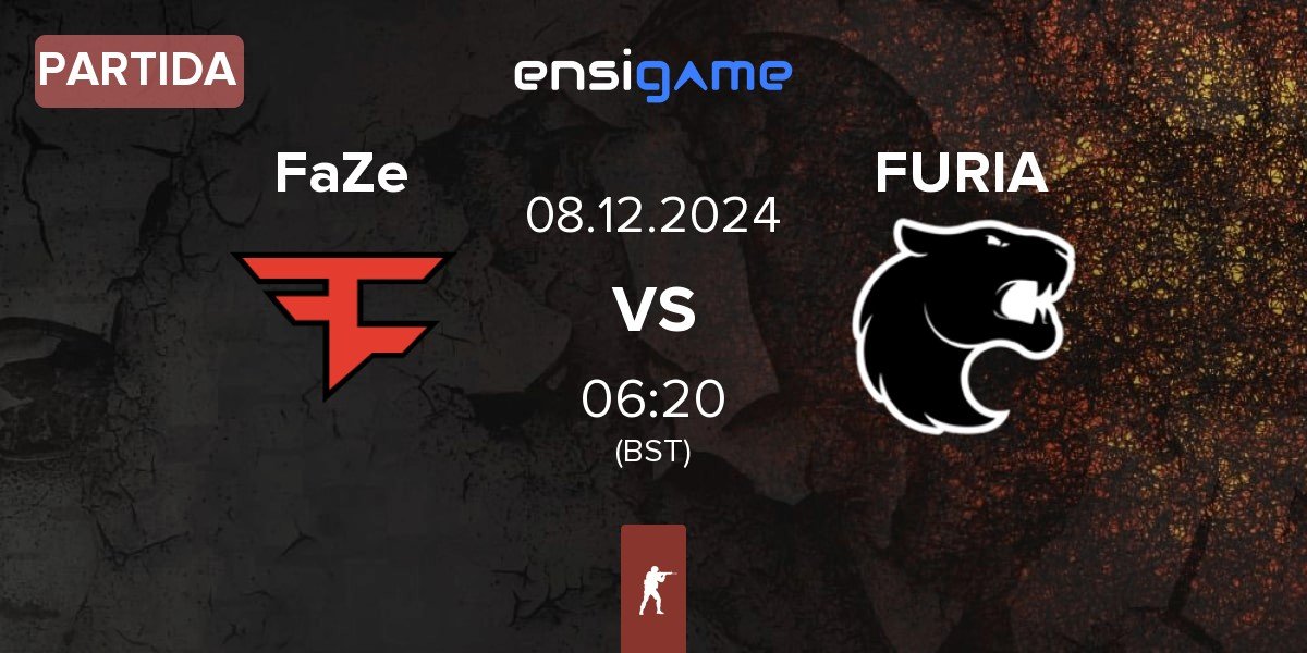 Partida FaZe Clan FaZe vs FURIA Esports FURIA | 08.12