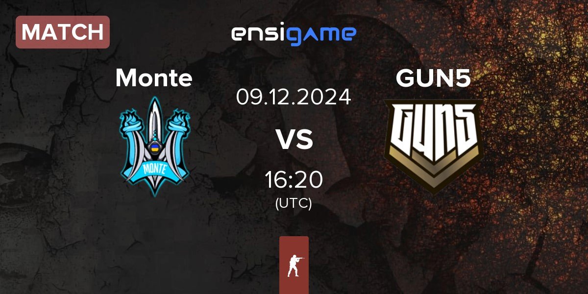 Match Monte vs GUN5 Esports GUN5 | 09.12