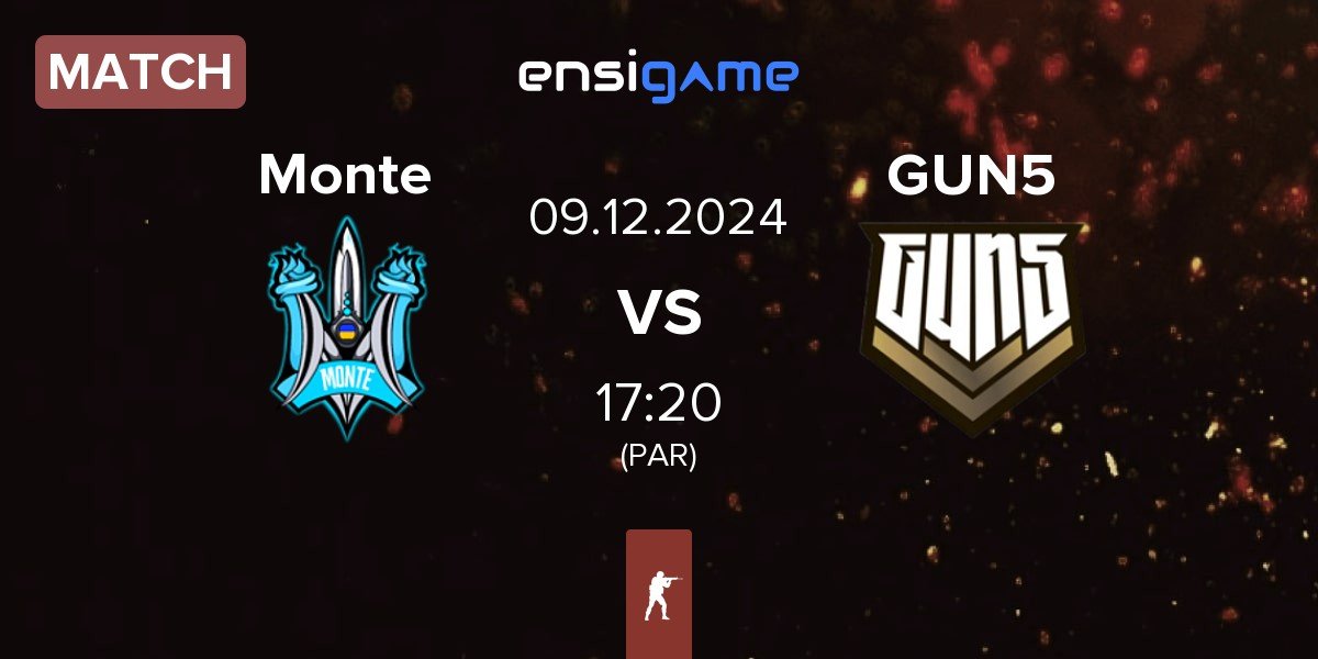 Match Monte vs GUN5 Esports GUN5 | 09.12