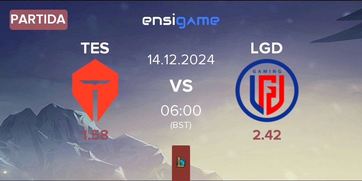 Partida TOP Esports TES vs LGD Gaming LGD | 14.12