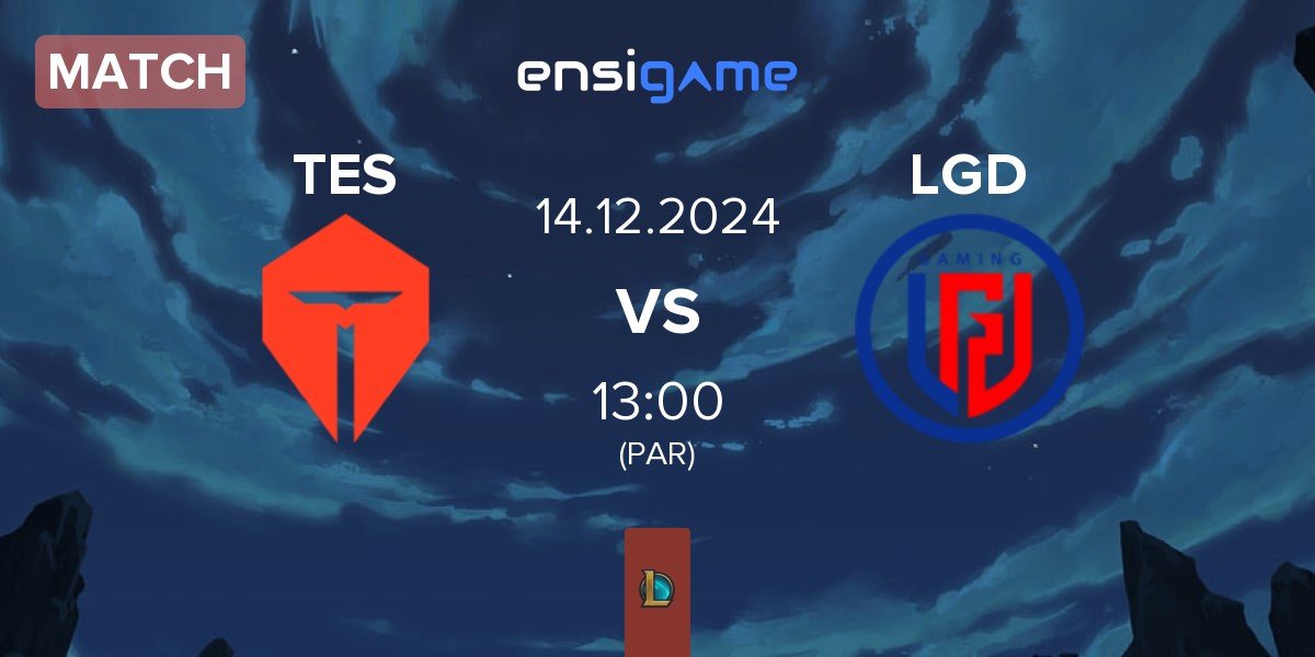 Match TOP Esports TES vs LGD Gaming LGD | 14.12