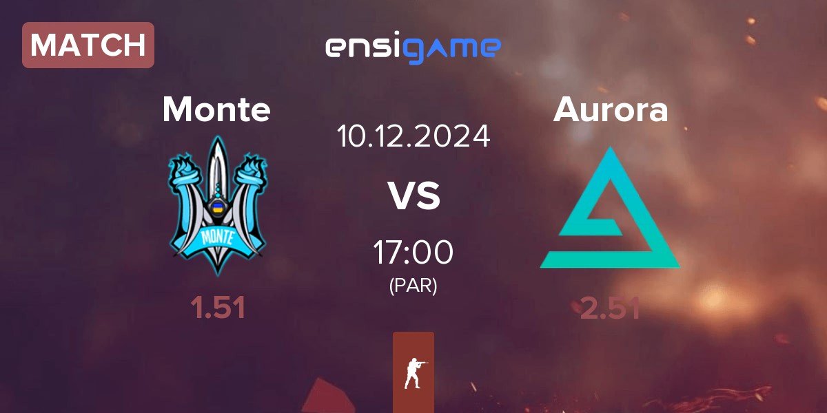 Match Monte vs Aurora Gaming Aurora | 10.12