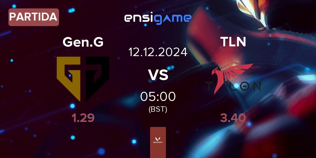 Partida Gen.G Esports Gen.G vs Talon Esports TLN | 12.12