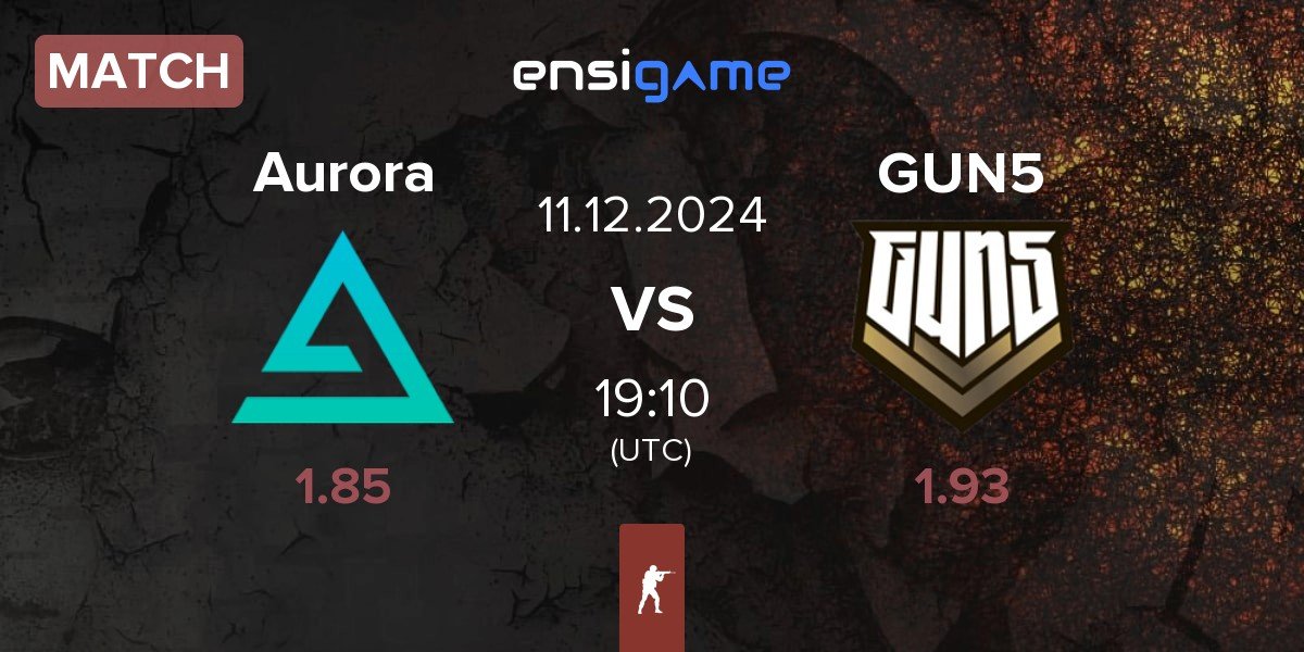 Match Aurora Gaming Aurora vs GUN5 Esports GUN5 | 11.12