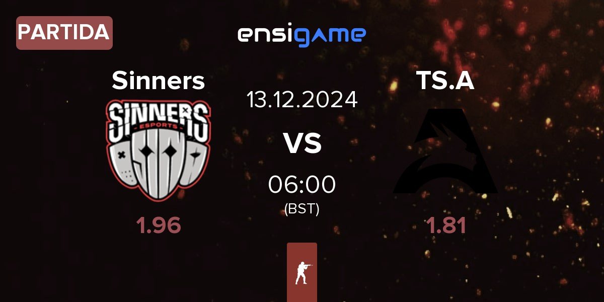 Partida Sinners Esports Sinners vs Team Spirit Academy TS.A | 13.12