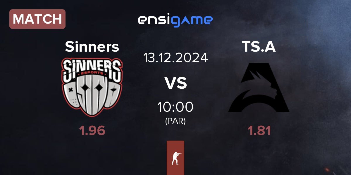 Match Sinners Esports Sinners vs Team Spirit Academy TS.A | 13.12