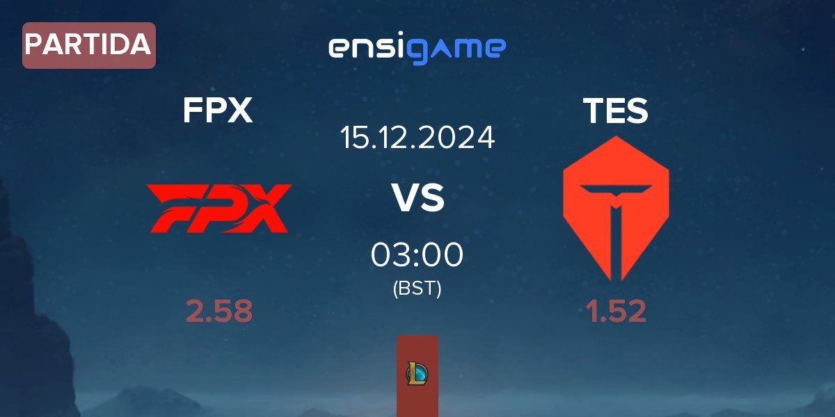 Partida FunPlus Phoenix FPX vs TOP Esports TES | 15.12