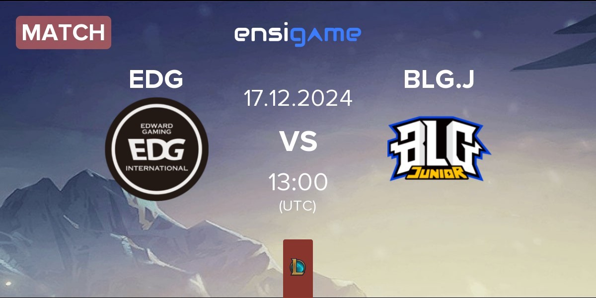 Match EDward Gaming EDG vs Bilibili Gaming Junior BLG.J | 17.12