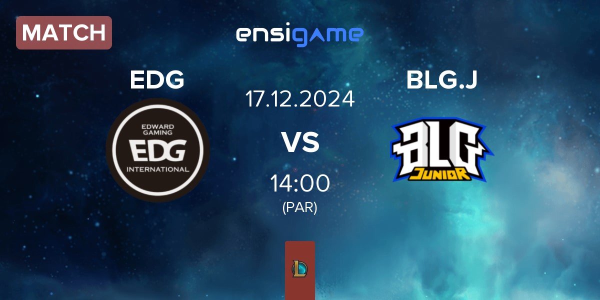 Match EDward Gaming EDG vs Bilibili Gaming Junior BLG.J | 17.12