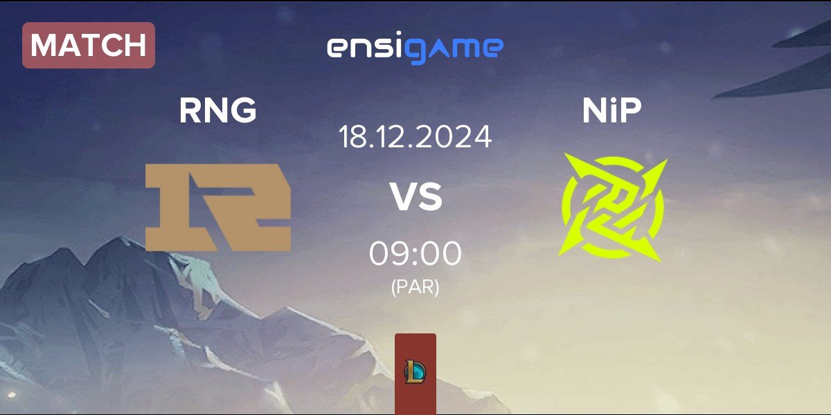 Match Royal Never Give Up RNG vs Ninjas In Pyjamas NiP | 18.12