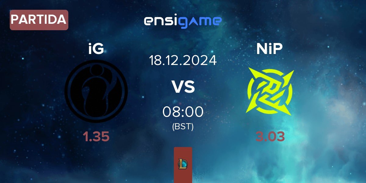 Partida Invictus Gaming iG vs Ninjas In Pyjamas NiP | 18.12