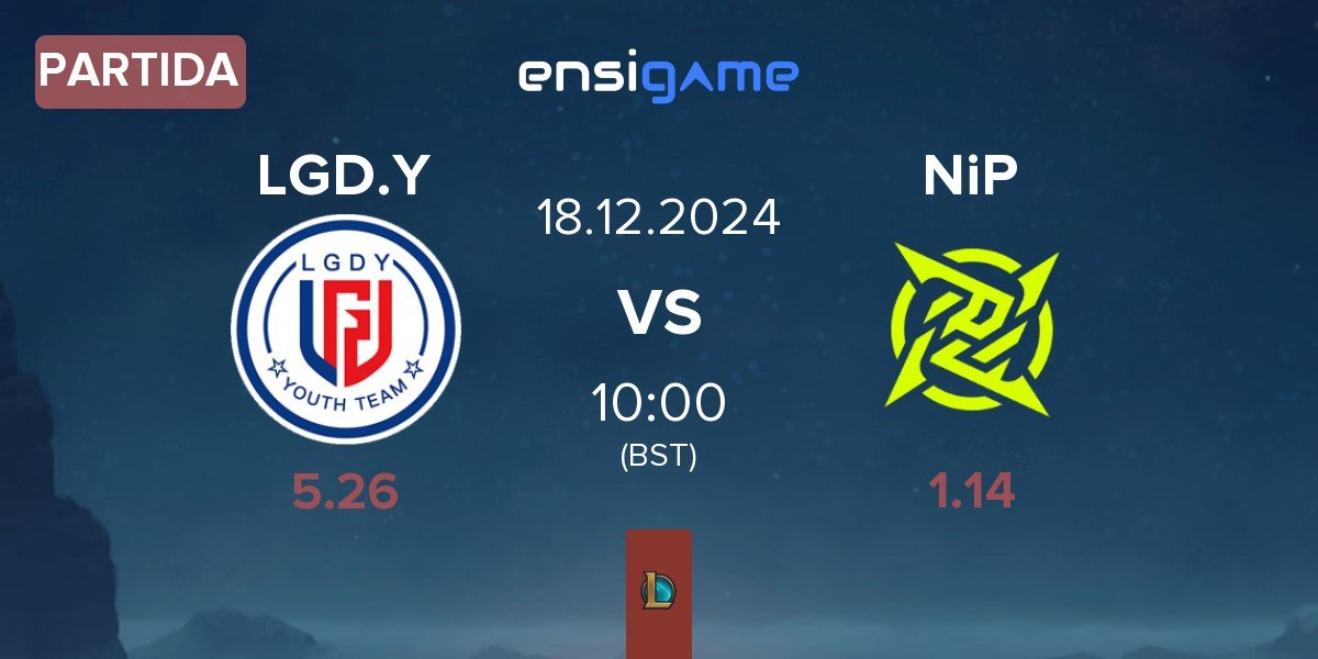 Partida LGD Gaming Young LGD.Y vs Ninjas In Pyjamas NiP | 18.12