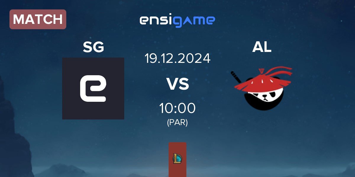 Match Super Gaming SG vs Anyone's Legend AL | 19.12