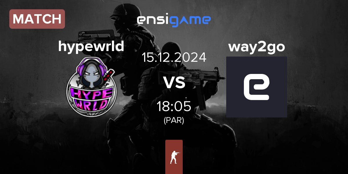 Match hypewrld vs way2go | 15.12