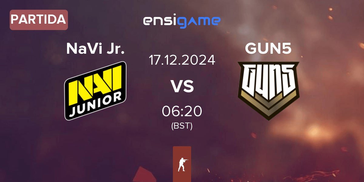 Partida Natus Vincere Junior NaVi Jr. vs GUN5 Esports GUN5 | 17.12