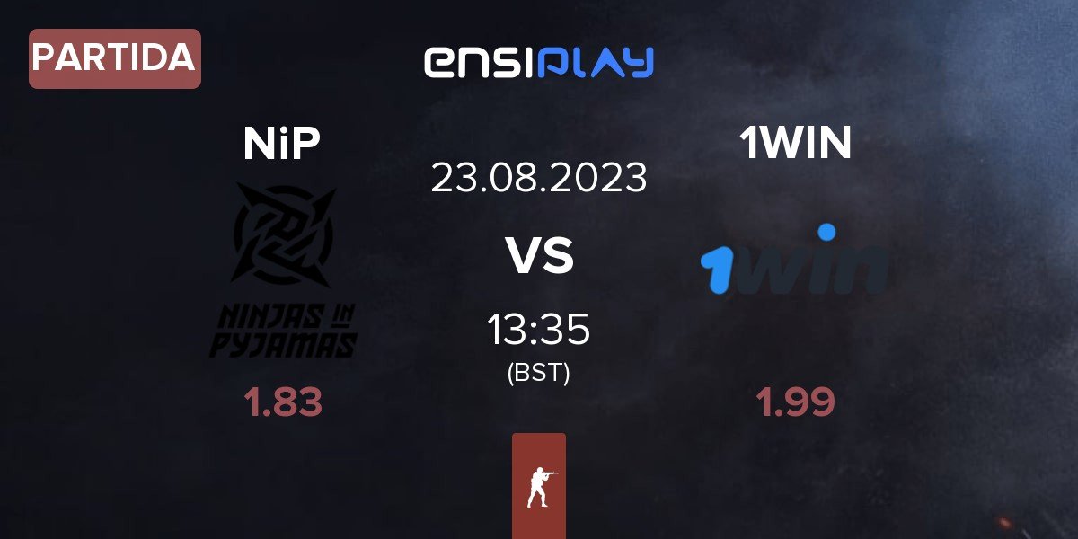 Partida Ninjas in Pyjamas NiP vs 1WIN | 23.08