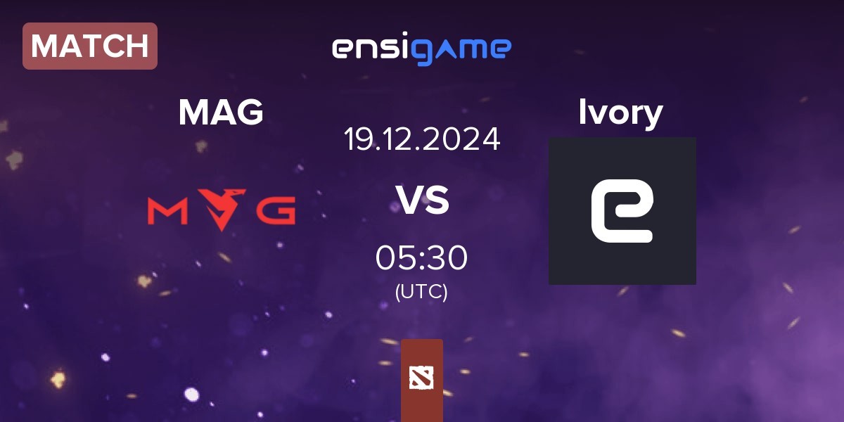 Match Myth Avenue Gaming MAG vs Ivory | 19.12