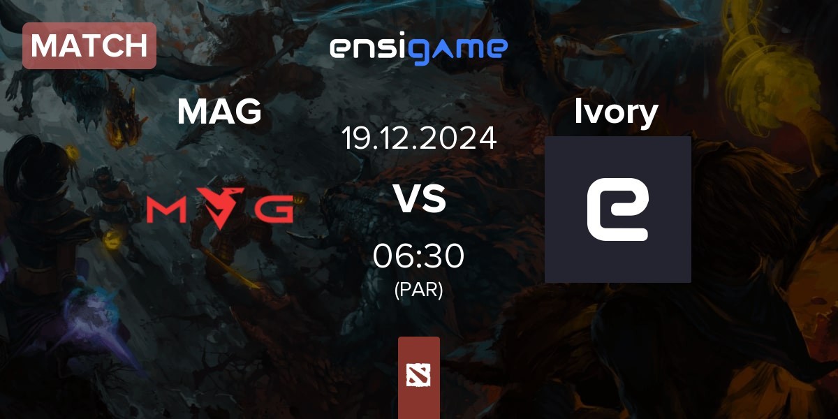 Match Myth Avenue Gaming MAG vs Ivory | 19.12