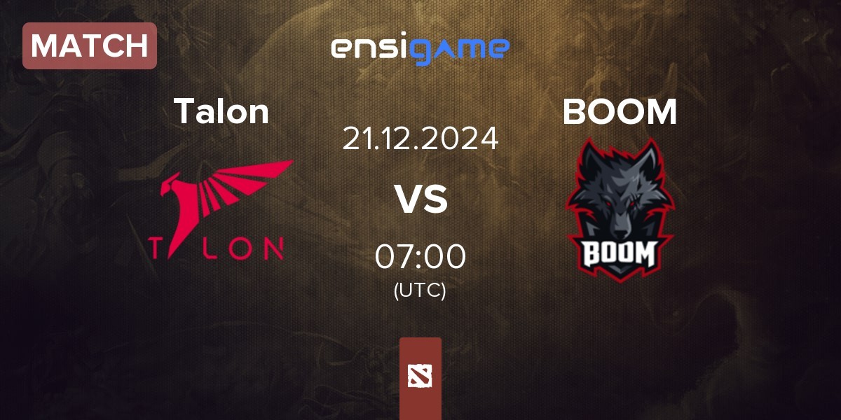 Match Talon Esports Talon vs BOOM Esports BOOM | 21.12