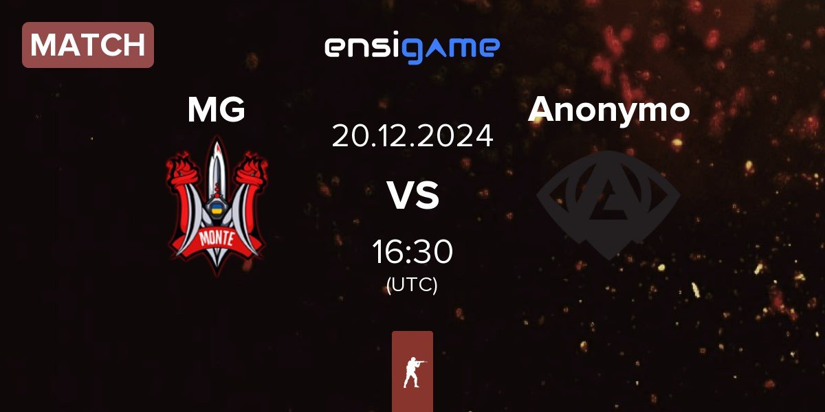 Match Monte Gen MG vs Anonymo Esports Anonymo | 20.12