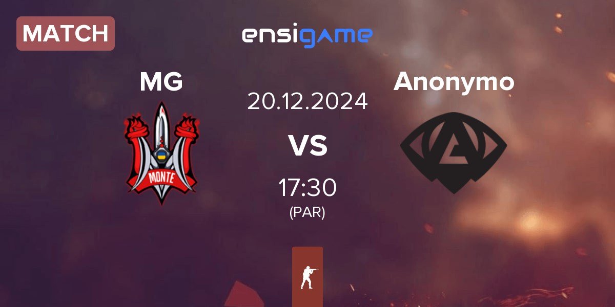 Match Monte Gen MG vs Anonymo Esports Anonymo | 20.12