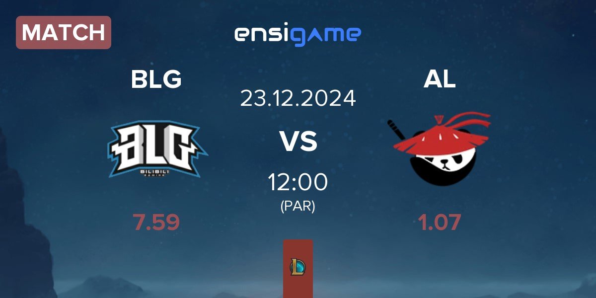 Match Bilibili Gaming BLG vs Anyone's Legend AL | 23.12