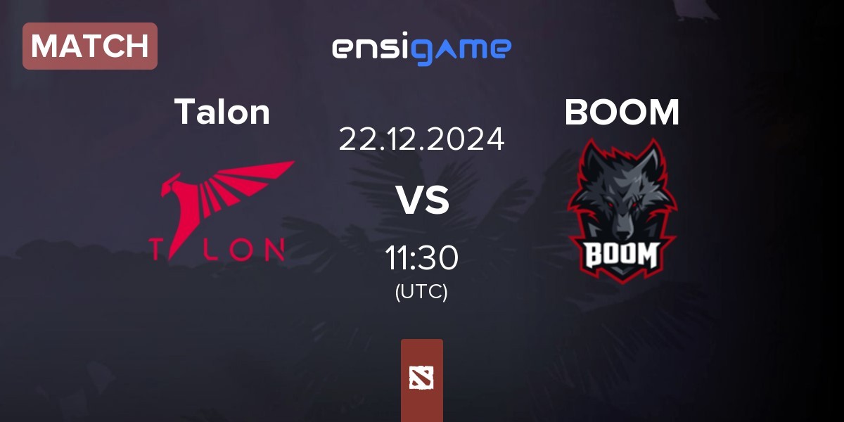 Match Talon Esports Talon vs BOOM Esports BOOM | 22.12