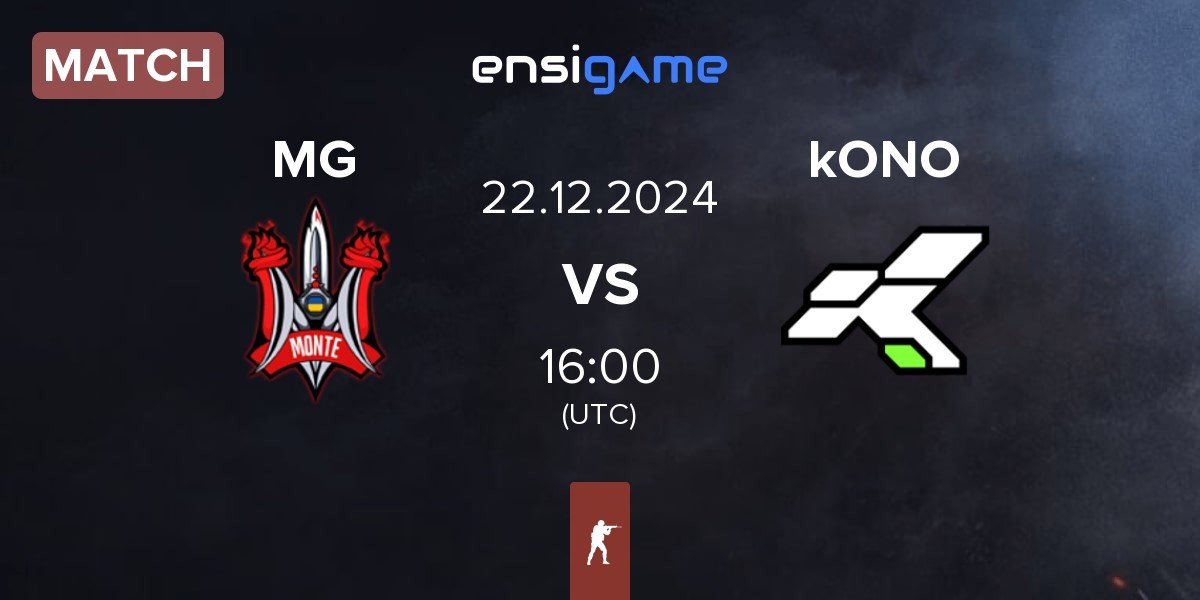 Match Monte Gen MG vs kONO.ECF kONO | 22.12